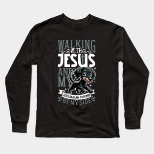 Jesus and dog - Lithuanian Hound Long Sleeve T-Shirt